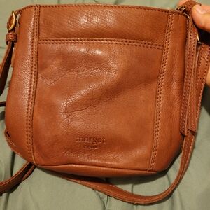 Margot Brown Leather Crossbody Bag